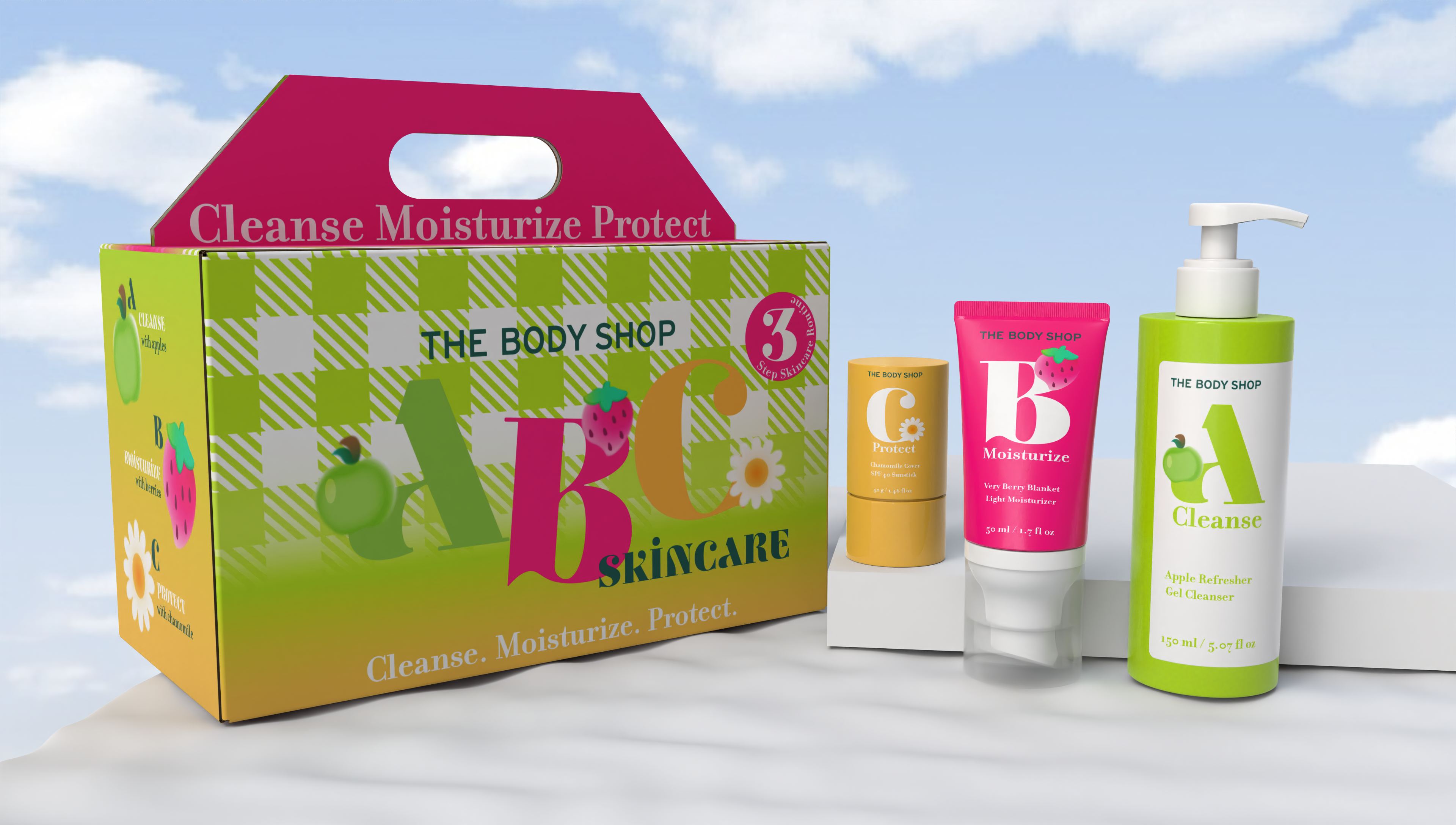 Phone mockup showing "The Body Shopper" app moving. Click the image and it takes you directly to the page.